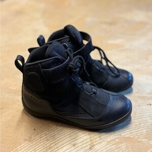 All-Black Women’s Ankle Boots - Sporty Lace-Up Design